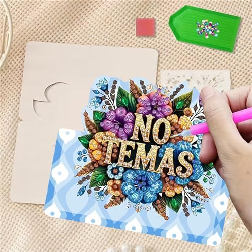 6 pack 3D Jesus Diamond Painting Greeting Cards Kit, Diamond Art Birthday Cards with Envelopes,DIY Thank You Card Making Craft for Adults,Handmade Greeting Card Supplies Gift Idea (Jesus) - Image 3