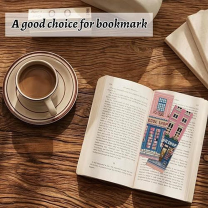 KYOQFVN 6 Pack Book Store Cross Stitch Bookmark, Cross Stitch Bookmarks Kit for Beginners Adults, 14CT Embroidery Bookmark Kit for Book Lovers Starter Craft 6 x 20cm - Image 4