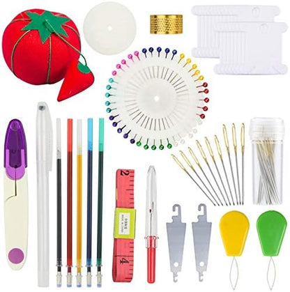 Similane Embroidery Kit 215 Pcs,100 Colors Threads,5 Pcs Embroidery Hoops,3 Pcs Aida Cloth,40 Sewing Pins,Cross Stitch Tools and Embroidery Starter Kit for Adults Beginners - Image 6