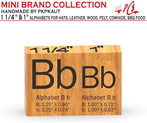 4Pcs Letters Branding Iron for Wood, Leather Branding Stamp (B b) - Image 2