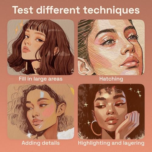 ARTISTRO 12 Skin Tones Dual-Tip Acrylic Paint Marker Pens for Drawing - Image 5