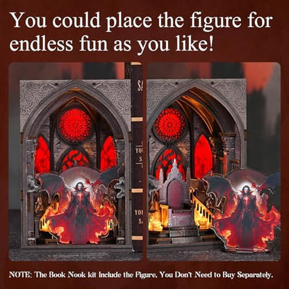 CCCDF Throne of Blood Book Nook Kit, 3D Wooden Puzzle with LED - Image 5