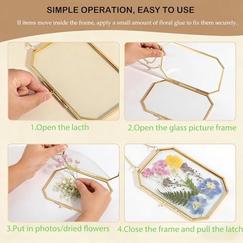 Pressed Flower Frames, Double Glass Hanging Picture Frames 6PCS - Image 6