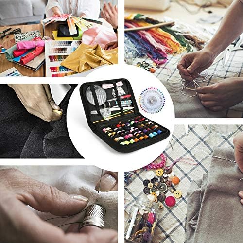 Sewing Kit, Sewing Kit for Adults, Needle and Thread Kit, Travel Sewing Supplies, Large 128PCS, Basic, Beginner Sewing Kits, Contains Sewing Needles, Thread etc(L) - Image 5