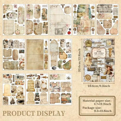 Junk Journal Supplies, Vintage Decorative Scrapbook Supplies - Image 3