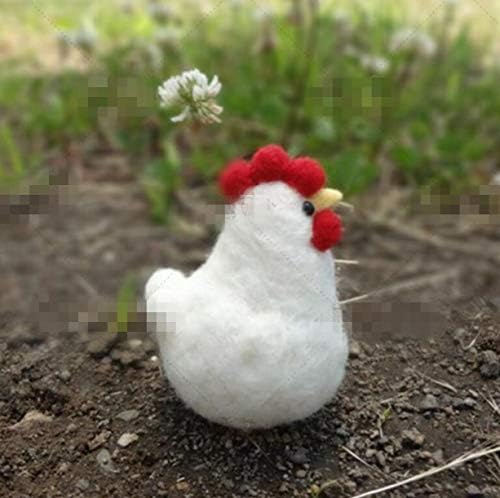 WellieSTR Needle Felting Kit Felt Animals Wool Felting DIY Kit : 1 Hen and 3 Chick - Image 5
