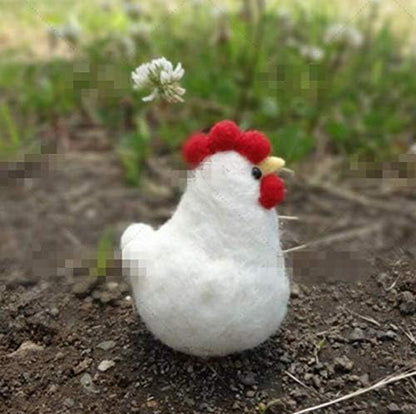 WellieSTR Needle Felting Kit Felt Animals Wool Felting DIY Kit : 1 Hen and 3 Chick - Image 5