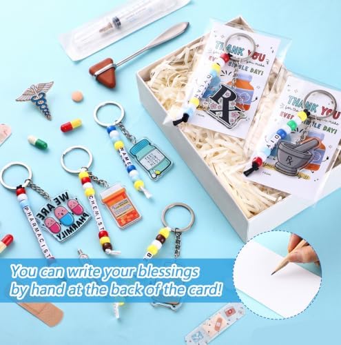 Suncalla 996 Pcs 24 Set Pharmacy Keychain Making Kit DIY Charm Crafts Bulk - Image 5