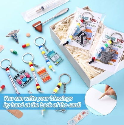 Suncalla 996 Pcs 24 Set Pharmacy Keychain Making Kit DIY Charm Crafts Bulk - Image 5
