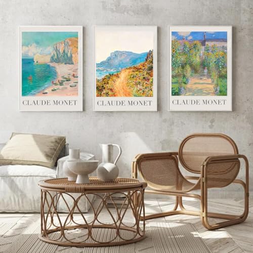 3 Pack Monet Paint by Numbers Kit for Adults Beginner (Without Frame) - Image 2