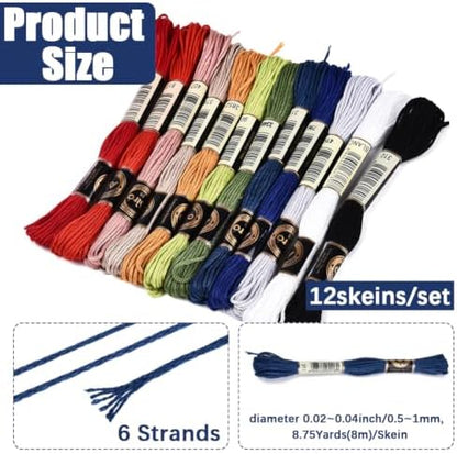 105 Yards Variegated Embroidery Floss for Hand Sewing Making - Image 2