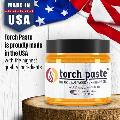 Torch Paste - The Original Wood Burning Paste | Made in USA | Heat Activated Non-Toxic Paste for Crafting & Stencil Wood Burning | Accurately & Easily Burn Designs on Wood, Canvas, Denim & More | 3 OZ - Image 2
