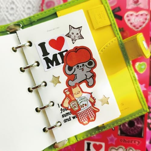 PRSTINCOL Vintage Sweetheart 2 in 1 Sticker Book Set, Includes Vintage and Sweetheart Each 30 Pages of Ephemera Stickers, Aesthetic Junk Journaling Supplies for Scrapbooking Adults,8.3 by 5.5 Inches - Image 6