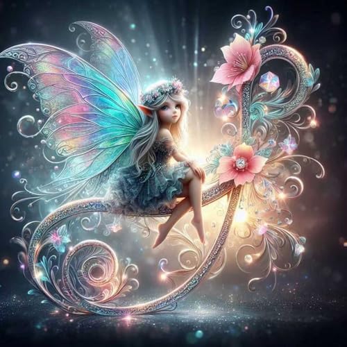 Xylogist Diamond Art Kits for Adults,Fairy Diamond Painting Kits 12X12 Inch by Xylogist