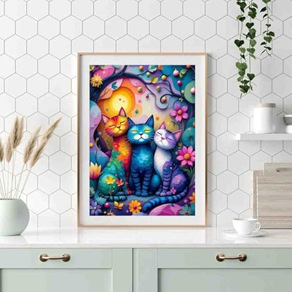 DYAIANGMU Cat Paint by Numbers Kit for Adults Beginners 19.6X15.7inch - Image 3