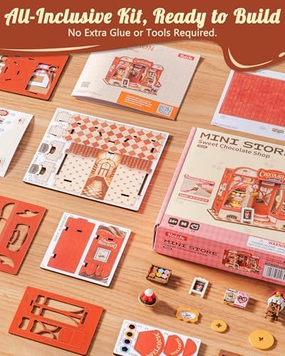 Rolife Chocolate Shop DIY Miniature House Kit - Image 5