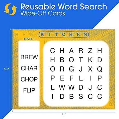 Keeping Busy Word Search 1 Dementia Activities for Seniors | Alzheimer Products for Elderly Patients | Fun Memory Game Toy & Cognitive Brain Puzzle for Senior Citizens w/Memory Loss or Alzheimers - Image 2