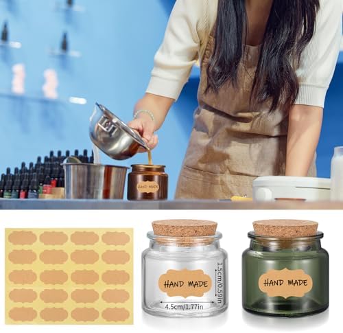 NPFVKSA Candle Making Kit, 120 Candle Wicks, 480ml Wax Melting Pot, 120 Wick Stickers,3 Candle Jars,2Candle Wick Holders,Candle Making Kit for Adults - Image 7
