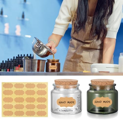 NPFVKSA Candle Making Kit, 120 Candle Wicks, 480ml Wax Melting Pot, 120 Wick Stickers,3 Candle Jars,2Candle Wick Holders,Candle Making Kit for Adults - Image 7