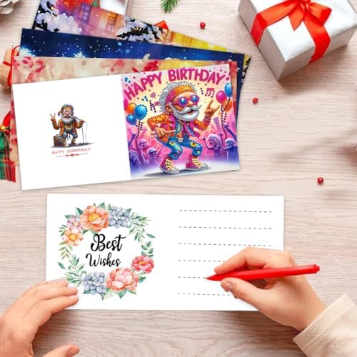 DDGYP 6 PCS Diamond Art Birthday Cards Set - Image 5