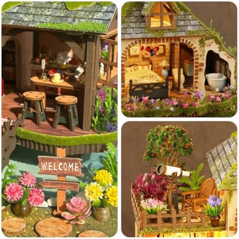 RHZN Miniature House Kit, Miniature Kit, Mini House Building Kit for Adult - Image 4