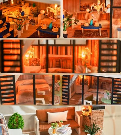Spilay DIY Miniature House Kit for Adults, Miniature Dollhouse Building Kit - Image 3
