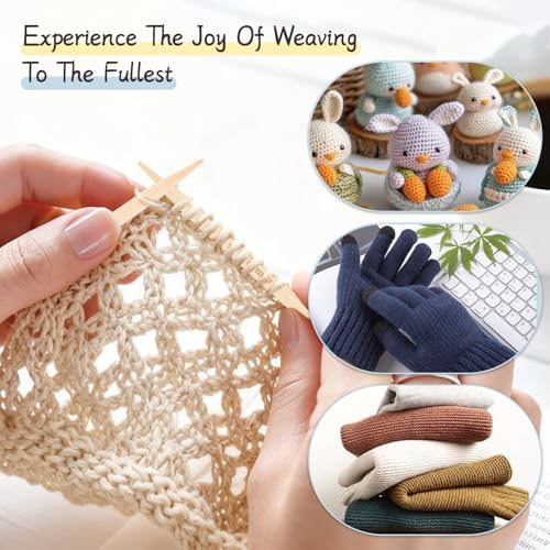 BsHooker Bamboo Interchangeable Circular Knitting Needles Set with Case - Image 6