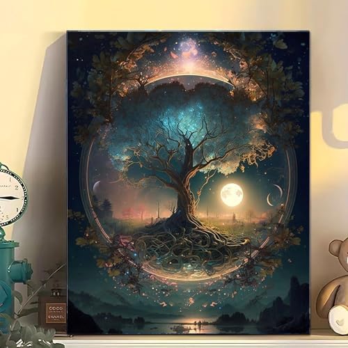Arttoplus Tree of Life Paint by Numbers Kit for Adults Beginner 16x20 inch - Image 3