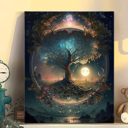 Arttoplus Tree of Life Paint by Numbers Kit for Adults Beginner 16x20 inch - Image 3