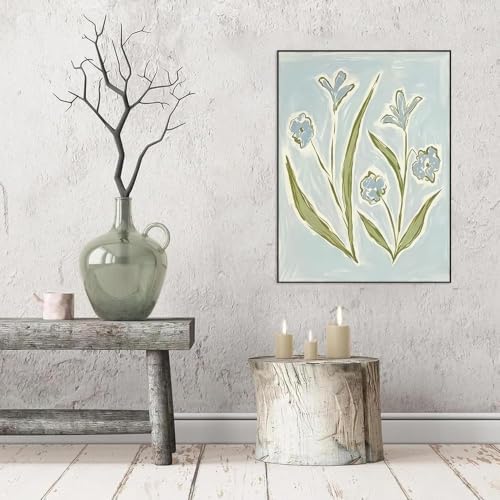 2 Pack Cute Flower Paint by Numbers Kit for Adults Beginner (Without Frame) - Image 2