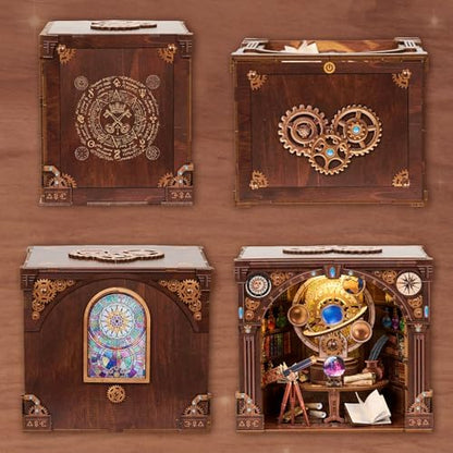 TOYQI Book Nook Kit, DIY Miniature Dollhouse Kit for Adults and Teens - Image 3