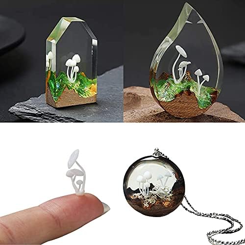 Woohome 11 PCS Jewelry Making Supplies Resin Mould, Mini Mushroom Casting Moulds, 3D Filler Art Craft Supplies Epoxy Moulds for Art Crafts DIY - Image 5