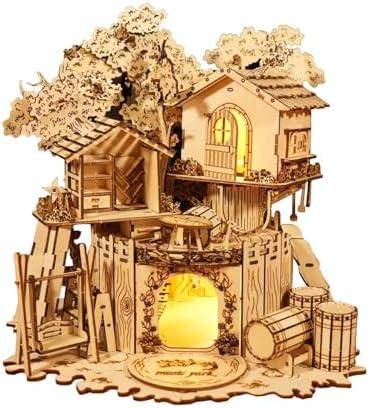 Music Park 3D Wooden Puzzles for Adults, Treehouse Light by MusicPark
