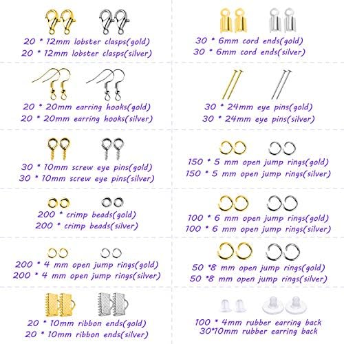 shynek Jewelry Making Kit - Adults Supplies with Tools, Wires, Findings & Charms for Making & Repair - Image 3