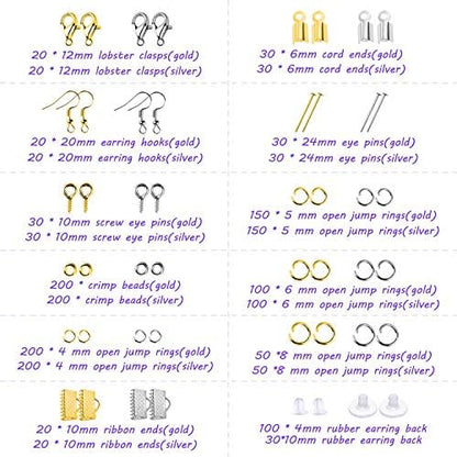 shynek Jewelry Making Kit - Adults Supplies with Tools, Wires, Findings & Charms for Making & Repair - Image 3