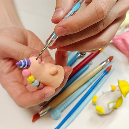 Polymer Clay Tools, Modeling Dotting Tools, Pottery Tools Kit - Image 2