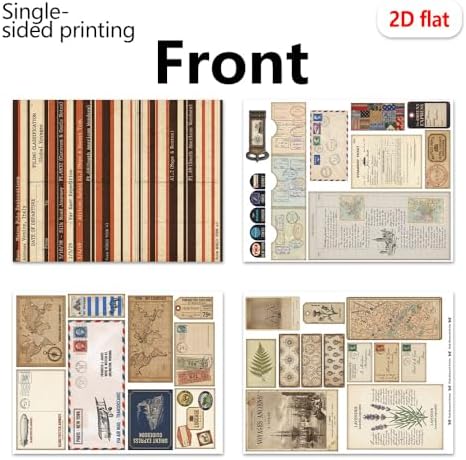 Accordion Folio Mini Project,Folio Booklet Craft Kit, Junk Journal Kit, Scrapbooking Supplies, Journaling Decor, Mini Folio Writer Folder Project, Arts & Crafts Gifts, Handmade Decor Accessories - Image 4