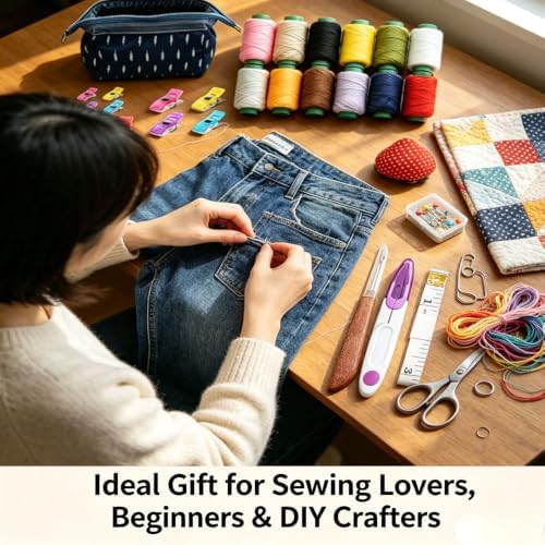 86PCS Sewing Kit for Adults, Complete Hand Sewing Supplies with Storage Bag - Image 3