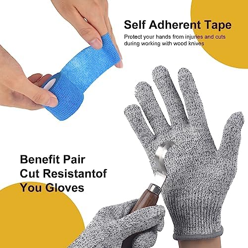 Wood Carving Kit, Wood Carving Tools Set with Wood Carving Knives Detail Knives Blocks Gloves Whittling Kit for Beginners Adults Kids Woodworking Tools for Spoon, Bowl, Kuksa Cup (26PCS) - Image 5