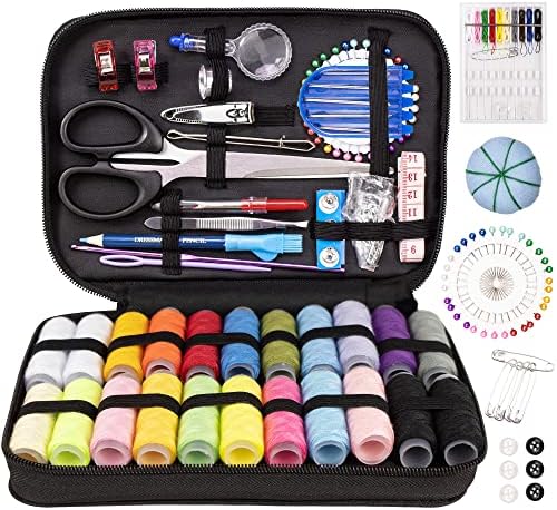 TALERLUV Needle and Thread Sewing Kit for Adults, Basic Hand Sewing Starter Set for Beginner, Travel, Small Fixes and Emergency Repairs, DIY Sewing Tools Supplies by TALERLUV
