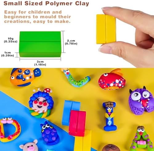 CiaraQ Polymer Clay Kit, Mini Modeling Clay Set - Image 3