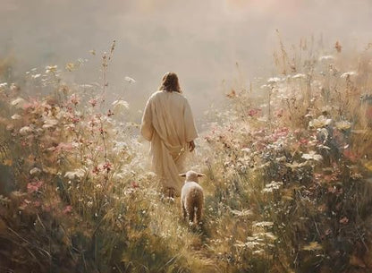 Jesus Paint by Numbers Kit for Adults Framed Canvas 12X16 in, Frameworkless by FairylandJinWenn
