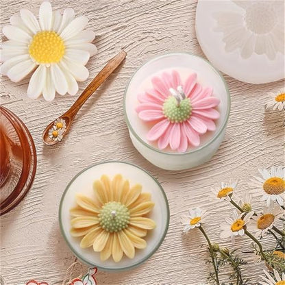 9Pcs Flower Silicone Molds for Candle Making 3D Sunflower Rose Peony Daisy Shape Silicone Soap Molds for DIY Home Decor Handmade Gift (9PCS Flower Mold Set) - Image 6