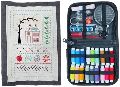 Chewtoyo Stitching Book Kit, Linen Fabric, English Instructions, Adults by Chewtoyo