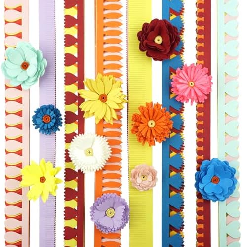 FAZHBARY Quilling Paper Flowers Kit Colorful 6 Set Petal Paper Quilling Strips Bulk and Paper Quilling Tools for Beginners DIY Handmade Art Crafts - Image 6