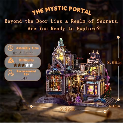 YSWOOD WORLD DIY Miniature House Kit for Adults, Mini House Kit with LED - Image 3