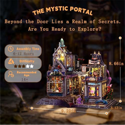 YSWOOD WORLD DIY Miniature House Kit for Adults, Mini House Kit with LED - Image 3