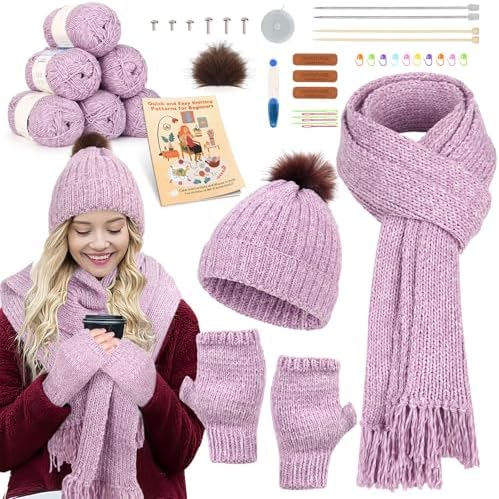 Katech Knitting Kit for Beginners Adults-Beginners Knitting Kit for Kids by Katech