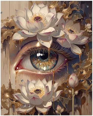 AUKELHJ Paint by Numbers Kit for Adults Beginner, Eye, 16X20 Inch by Unknown