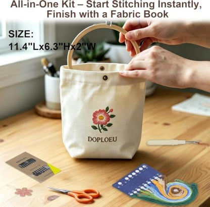 Embroidery Stitch Book Kit for Beginners & Adults ,33 Essential Stitches - Image 3